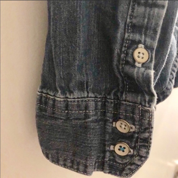 SO | Denim Button Down Shirt Size XS - Picture 7 of 8